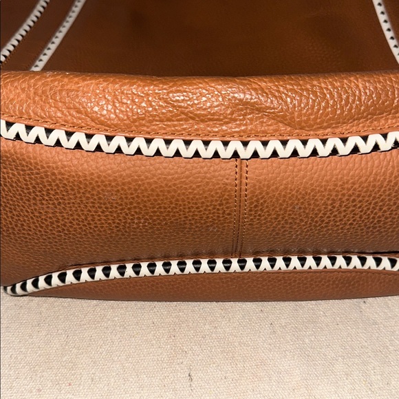 Kate Spade Sheffield Dorma white trim Tote Cognac - Picture 15 of 16